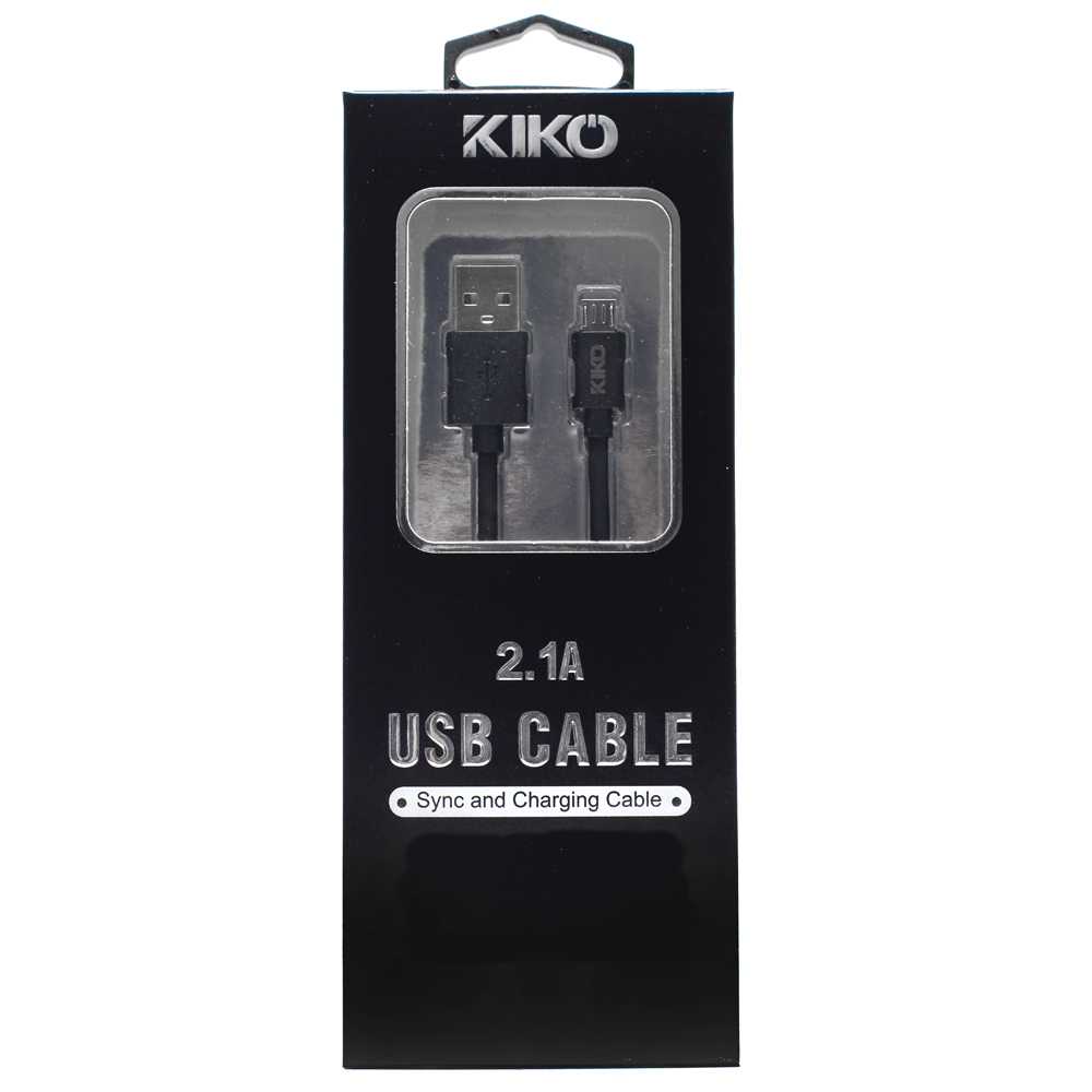 Micro 2A USB V8V9 Heavy Duty Cable 6 ft with Package (Black)
